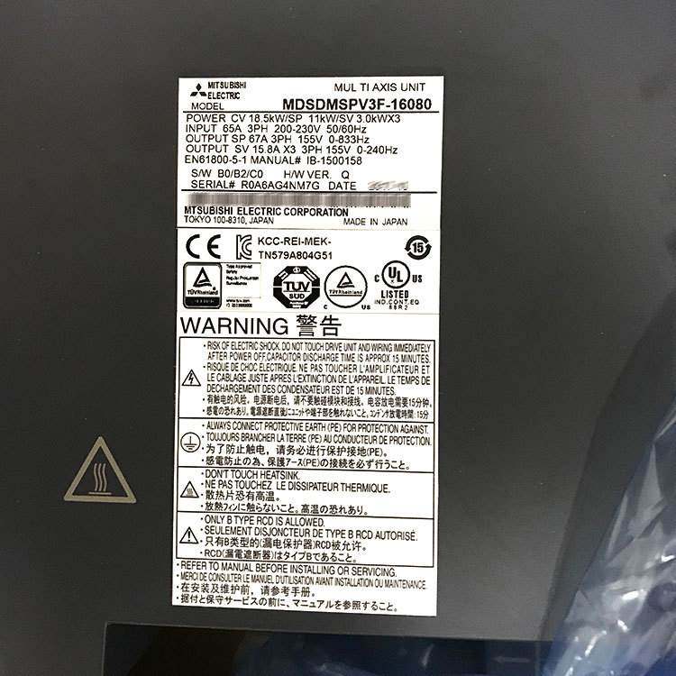 （议价）MDSDMSPV3F-16080 / MDSDMSPV3-16080 全新伺服驱动器现