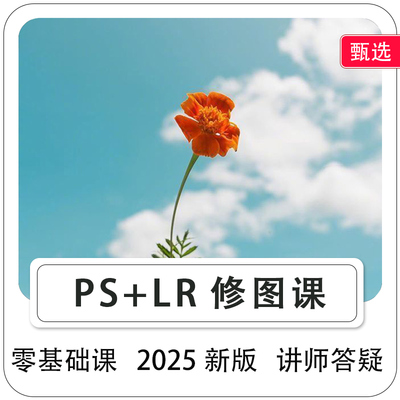 PS视频教程LR修图人像精修2025零基础pohtoshop课批图摄影后期