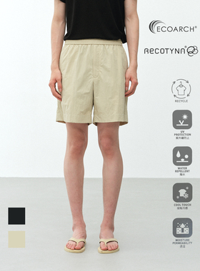 ROYA | ECOARCH®凉感再生尼龙防泼水轻量抽绳五分短裤 夏季新品