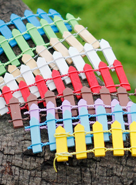 微景观木质多肉盆栽栅栏生态瓶