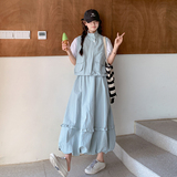 数据好【】2D037-8816-P145-K218减龄韩系花苞裙套装，女装套装/套裙，2D037
