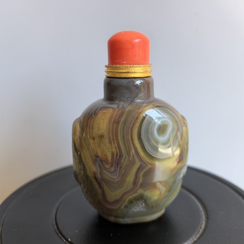 蒙古勒津缠丝玛瑙鼻烟壶