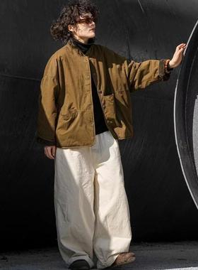 疯子张原创冬季新款两面穿棉衣宽松休闲百搭08201