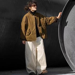 疯子张原创冬季新款两面穿棉衣宽松休闲百搭08201