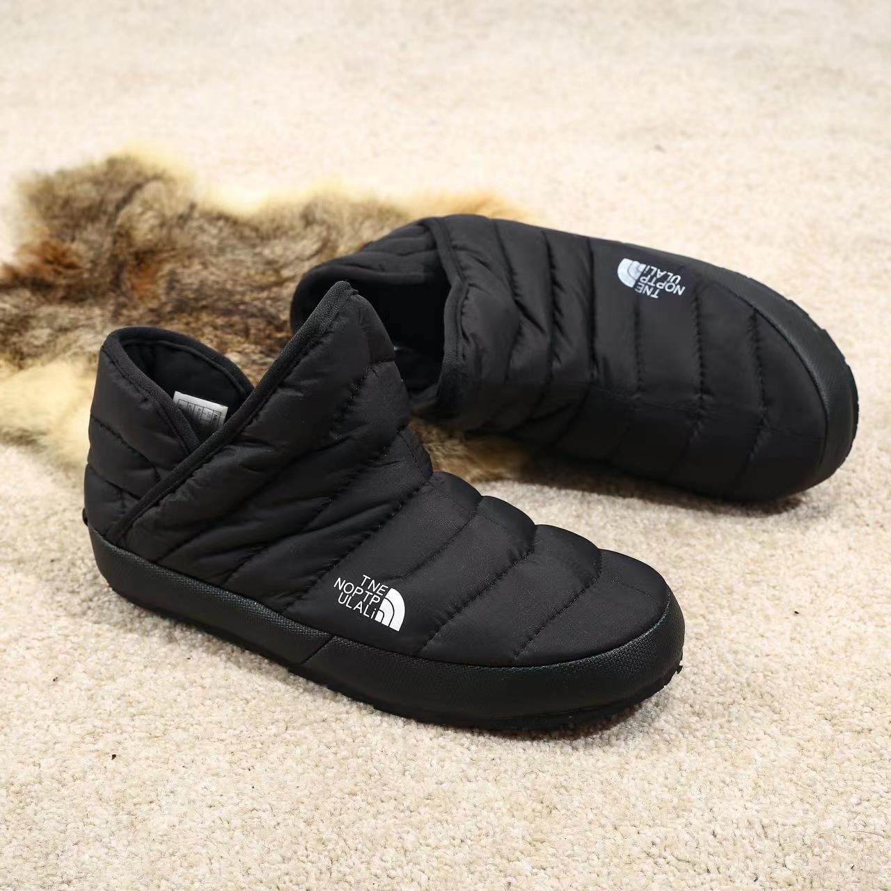 2023新品棉羽绒新款高帮时尚男靴羽绒雪地靴百搭平底保暖男女鞋