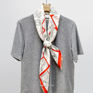 After 大气简约斜纹绸真丝桑蚕丝丝巾围巾大方巾女 福宝集邮者