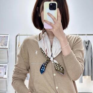 After【兜圈】双面异色 优雅浪漫桑蚕丝真丝粗斜纹丝巾围巾中方巾