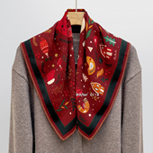 节日限定 After 圣诞集 氛围感拉满100羊毛中方巾围巾圣诞礼物