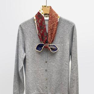 桑蚕丝真丝羊毛丝巾围巾中方巾 双面异色 After 双面拼块佩斯利