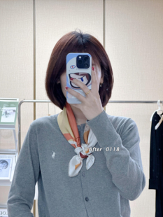 天作之合真丝桑蚕丝丝巾斜纹中方巾女百搭披肩搭西装 After 0118