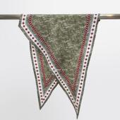 复古清新 After 野蕨绿 桑蚕丝真丝羊毛围巾丝巾菱形巾