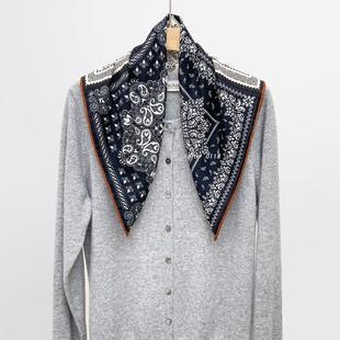 民族风情 双面异色 真丝桑蚕丝羊毛丝巾方巾 腰果图腾 After