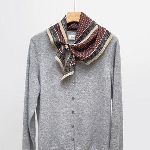 桑蚕丝真丝羊毛围巾丝巾菱形巾 大气时髦 After 雅绅格调