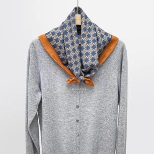 经典 双面异色 老花真丝桑蚕丝羊毛丝巾围巾方巾 梦回凯旋 After