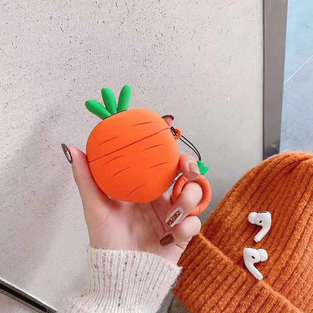 3个21元任选创意胡萝卜Airpods 新三代保护套通用1/2代pro软萌蓝牙耳机保护套,3C数码配件,耳机保护套,淘宝优惠券,粉丝福利购,淘宝优惠卷