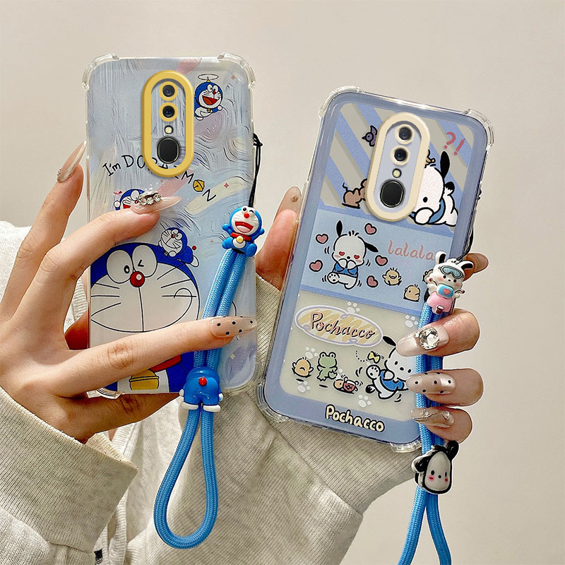 适用OPPO F11海外版手机壳CPH1911国际版气囊CPH1913防摔硅胶保护套软个性创意立体卡通可爱新款