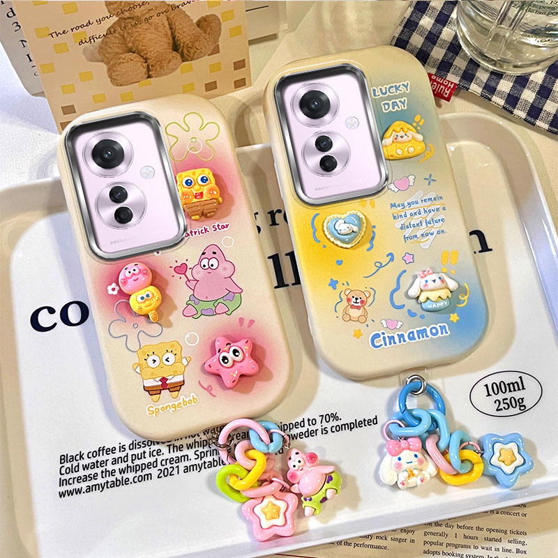 适用OPPO Reno11F 5G手机壳海外版硅胶软CPH2603国际版保护套防摔个性创意立体卡通可爱女新款