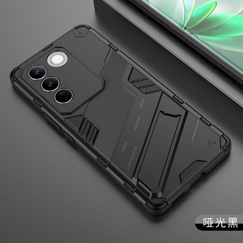 适用Vivo V27海外版手机壳V29 5G气囊V29E 5G全包边防摔v27pro硅胶保护套V27E软边硬个性创意横放支架新款