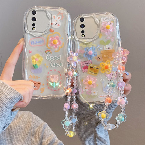 适用VIVO1907手机壳气囊防摔软全包边保护套国际版个性创意立体卡通可爱潮女新款