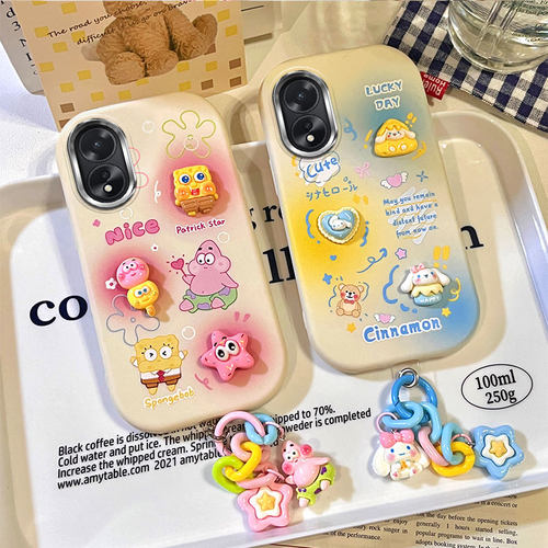 适用OPPO Reno8T 5G海外版手机壳硅胶软CPH2505国际版保护套防摔个性创意立体卡通可爱女新款