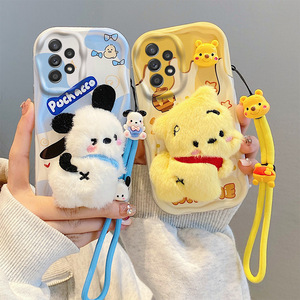 适用三星Galaxy A34 5G手机壳A54 5G防摔A53国际版A52S硅胶A51 4G保护套A52创意毛绒卡通A32新款透明A33 5G软