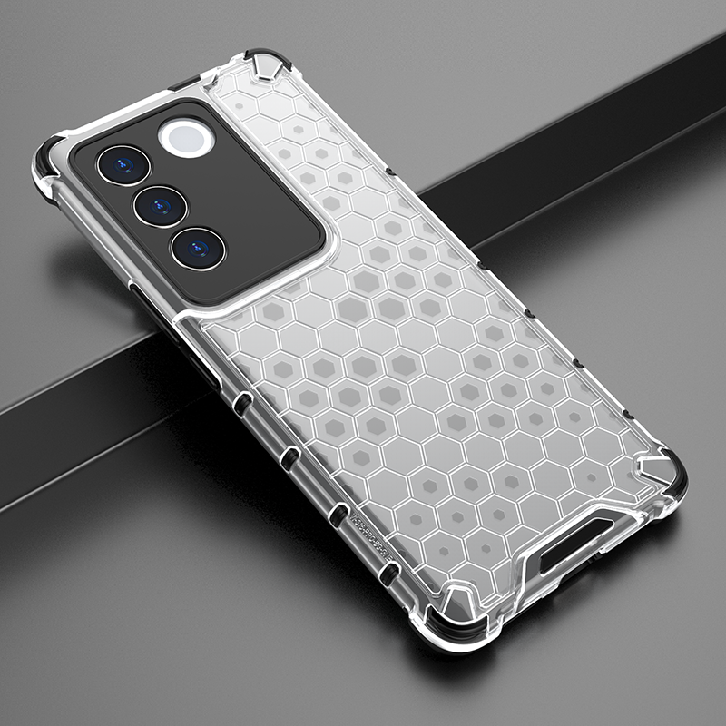 适用VIVO V27手机壳气囊防摔V2246国际版保护套海外版全包边硅胶软边硬壳透明简约新款