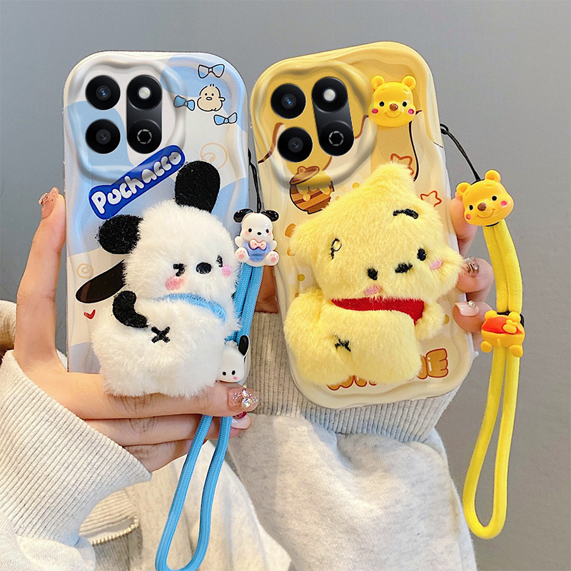 适用Honor X7C 5G荣耀X7C 4G手机壳ALT-LX2海外版气囊防摔硅胶ALT-NX1保护套软个性创意毛绒卡通可爱新款