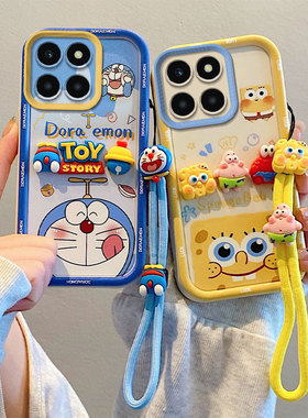 适用Honor X8B海外版手机壳气囊防摔荣耀X8B硅胶保护套LLY-LX1软LX2个性LX3创意卡通男女情侣可爱新款