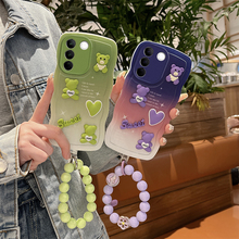 适用VIVO V27手机壳V29 5G防摔V27E保护套V27Pro硅胶软大波浪个性创意立体卡通小熊可爱新款