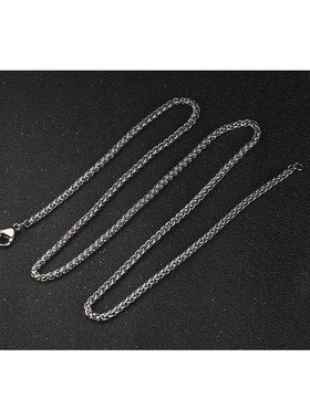 单根链子钛钢吊坠情侣