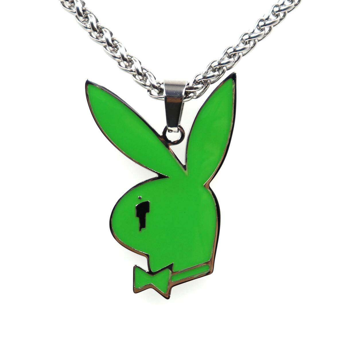 billie eilish 碧梨logo兔子男女嘻哈吊坠项链