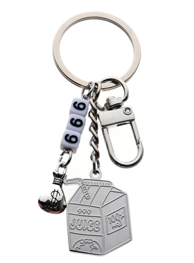 Juice wrld 999 beverage milk box Keychain 钥匙扣