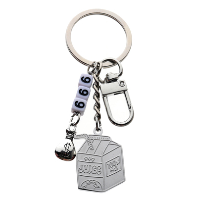 Juice wrld 999 beverage milk box Keychain 钥匙扣