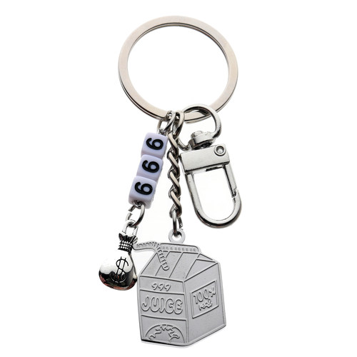 Juice wrld 999 beverage milk box Keychain 钥匙扣