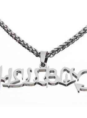 hellboy潮牌男女情侣吊坠项链