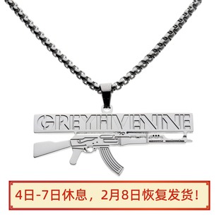 Suicideboys SUICIDE BOYS AK GREY59 Hip Hop Chain Necklace