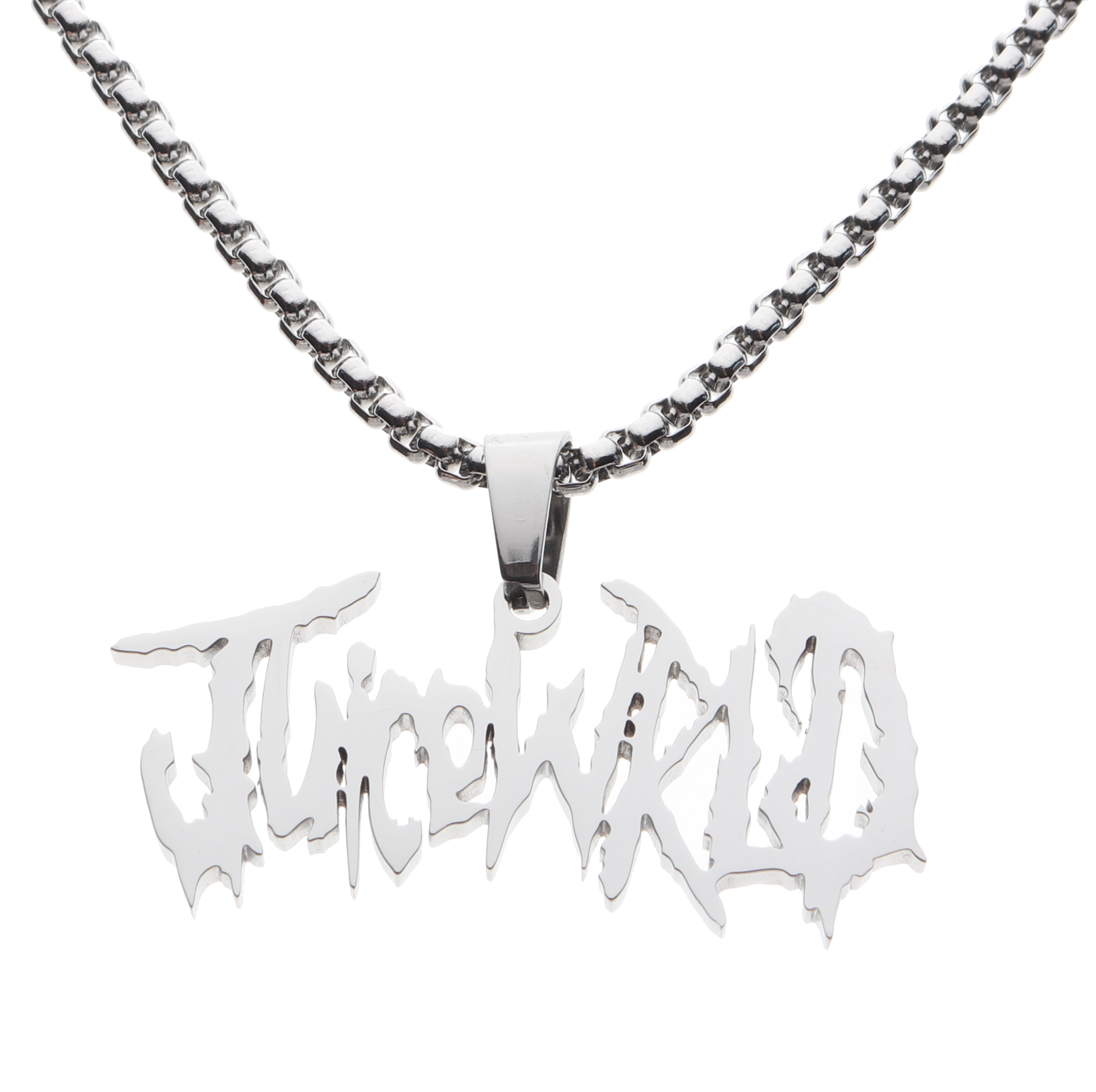 Juice WRLD classic logo necklace欧美男女嘻哈个性吊坠项链