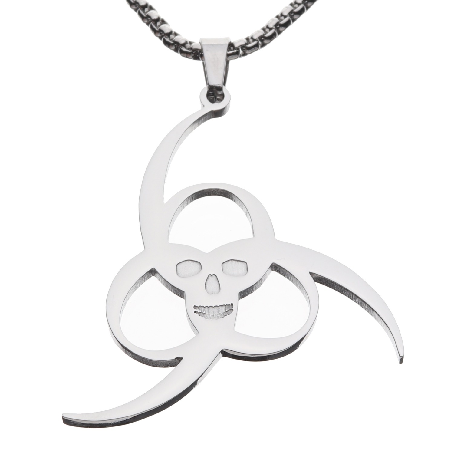 Juice WRLD 999 skull 骷髅necklace嘻哈个性情侣吊坠项链