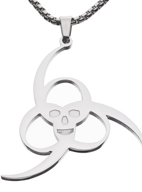 Juice WRLD 999 skull 骷髅necklace嘻哈个性情侣吊坠项链