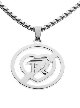 Fuerza Regida Heart Hip Hop Pendant Chain Necklace 项链