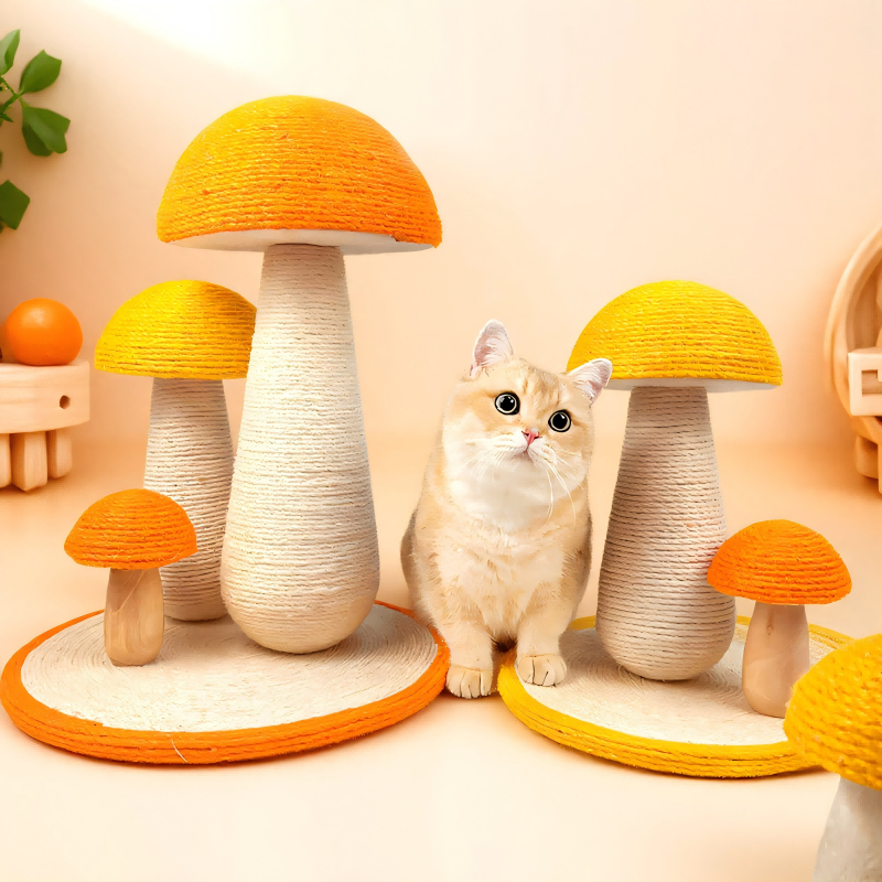猫抓板耐磨不掉屑剑麻蘑菇猫爬架