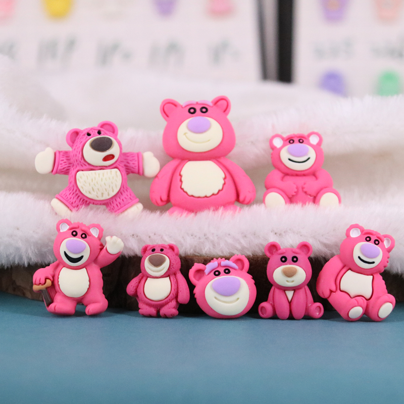 卡通树脂配件草莓熊diy奶油胶