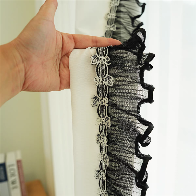 新款窗帘花边法式刺绣蕾丝帘头侧边黑色木耳立边沙发装饰辅料花边,居家布艺,花边,淘宝优惠券,粉丝福利购,淘宝优惠卷