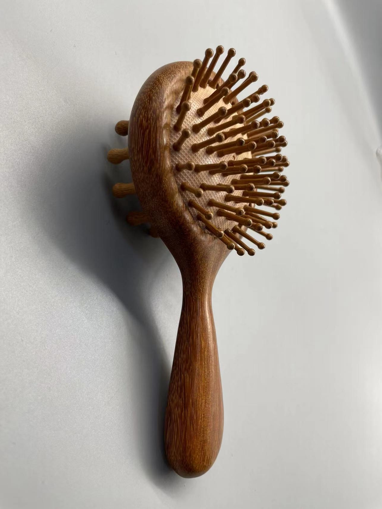 天然金丝檀木插齿梳便携按摩梳头部经络梳两用梳头按摩经络梳