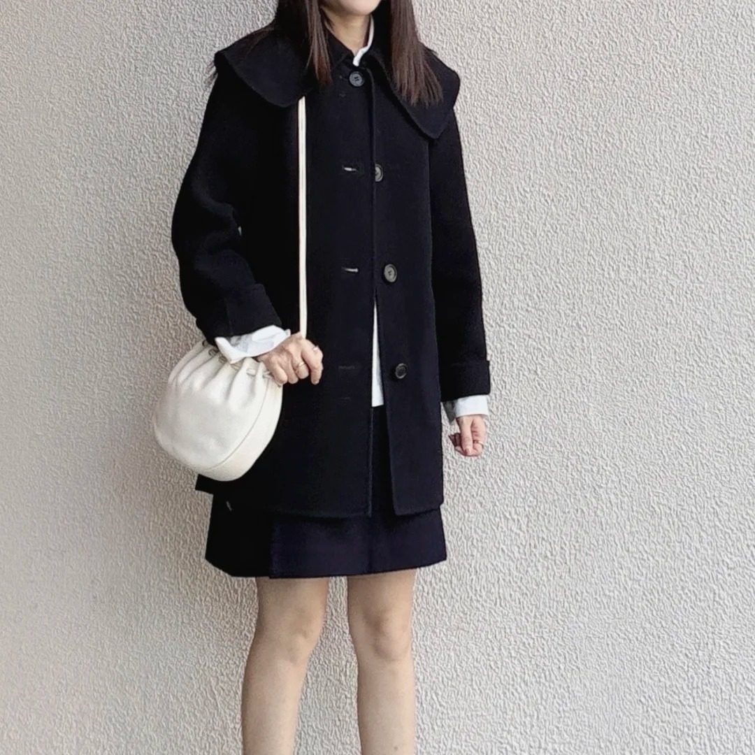 C家2025年秋冬新款羊毛呢外套女