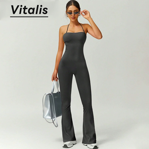 Vitalis裸感速干美背瑜伽连体