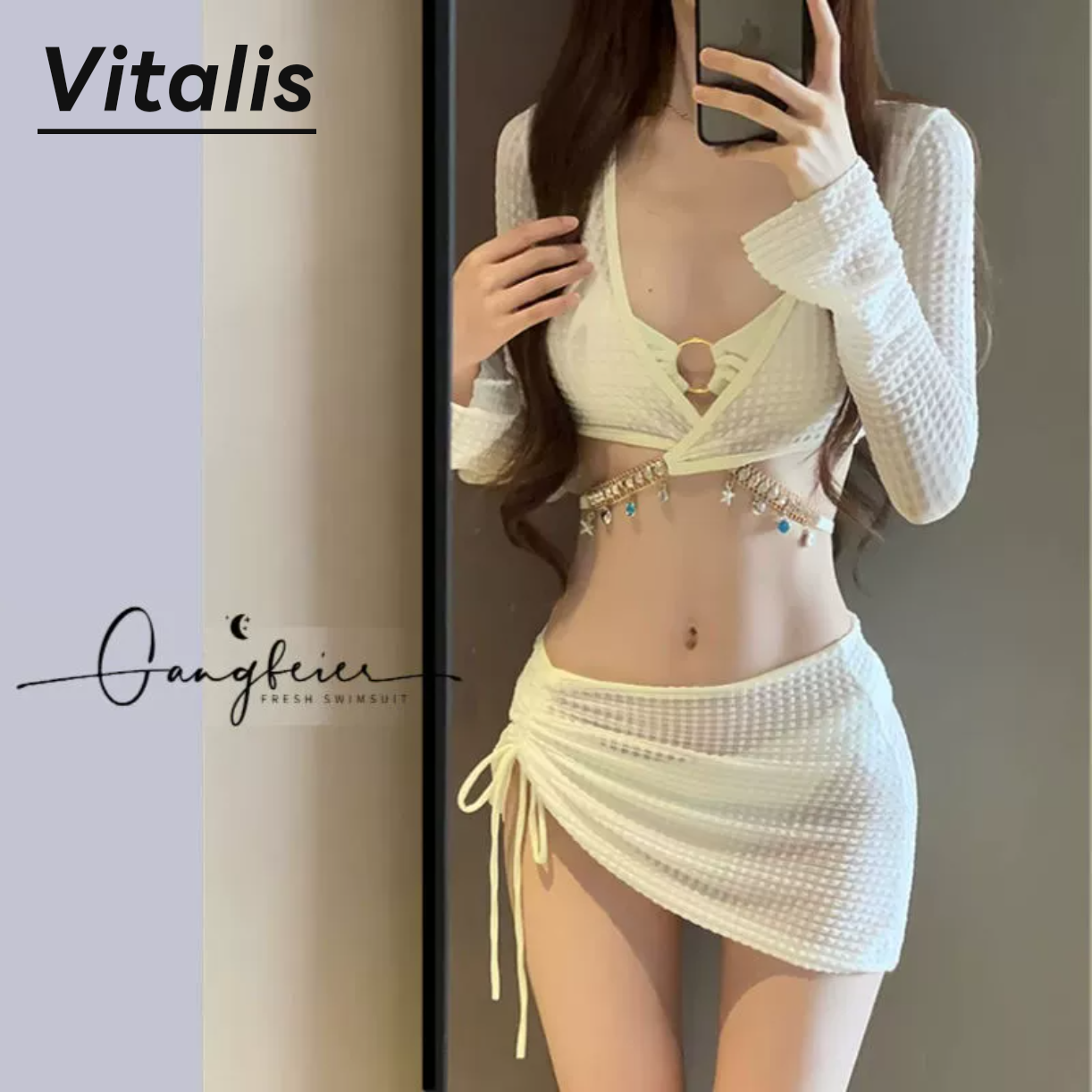 Vitalis性感比基尼泳衣女2026新款跨境欧美泡温泉分体式高级感