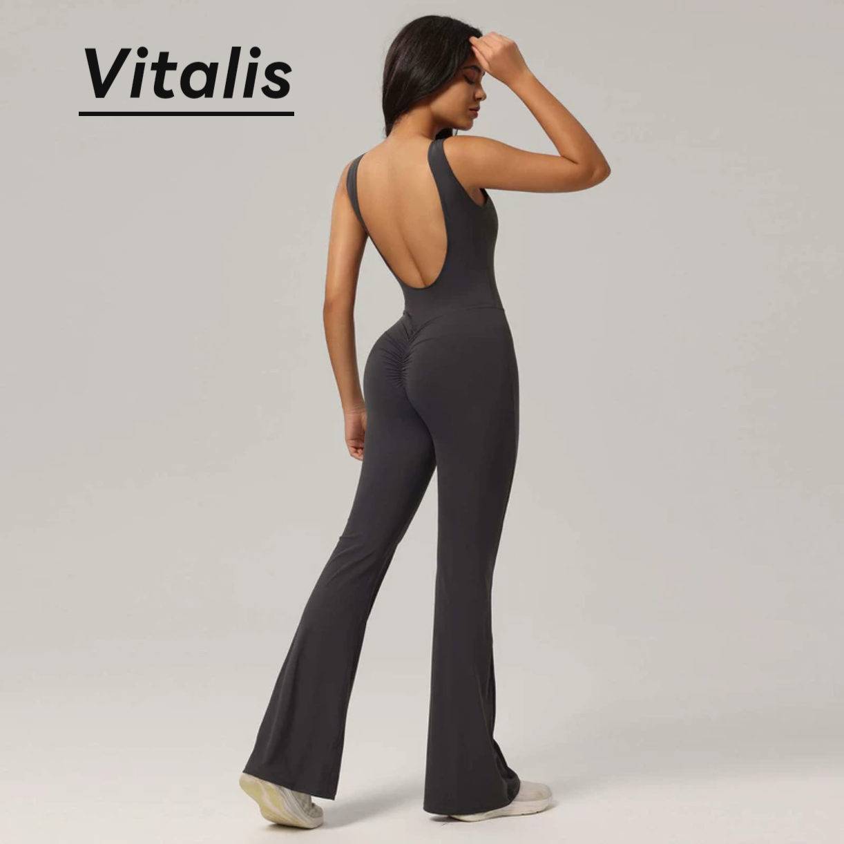 Vitalis微喇叭无袖瑜伽连体衣