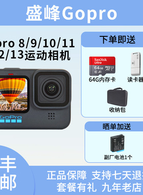 二手GoPro HERO10 Black黑狗13/12/11/10/9 骑行防抖智能运动相机