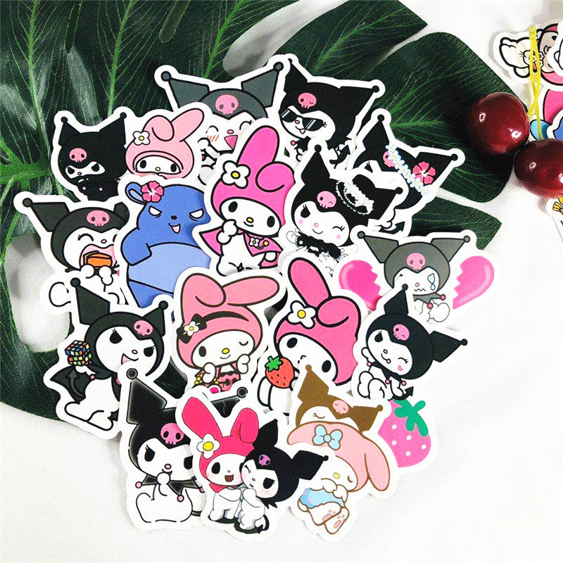 50张库洛米美乐蒂卡通三丽鸥防水可爱卡通图案diy行李箱电脑贴纸,文具电教/文化用品/商务用品,贴纸/立体贴纸,淘宝优惠券,粉丝福利购,淘宝优惠卷